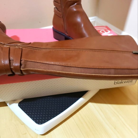 Lauren Blakwell Womens Lydia Riding Boot In Cognac Brown - Picture 8 of 10